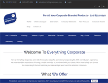 Tablet Screenshot of everythingcorporate.com
